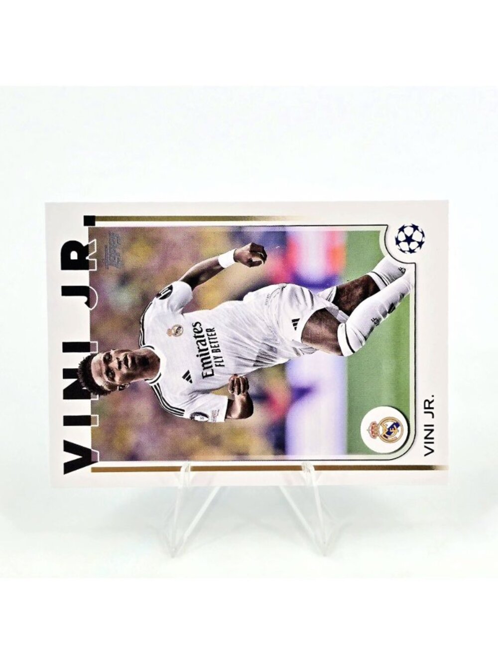 2021-22 Topps Match Attax UEFA Black Edge Edition Vinicius Junior + UEFA Club #7 - Picture 4 of 5